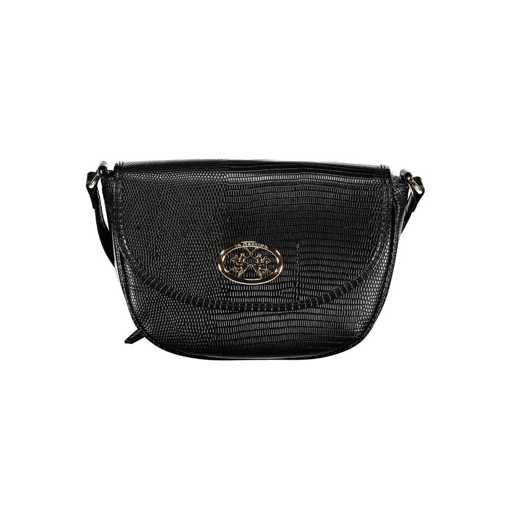 La Martina Black Polyethylene Handbag