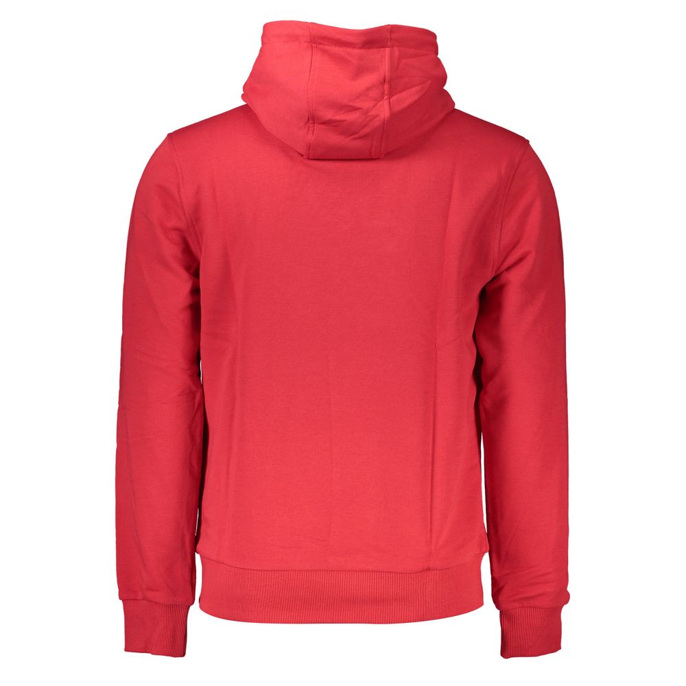 Cavalli Class Rosso Cotton Men Sweatshirt | Regal Royce