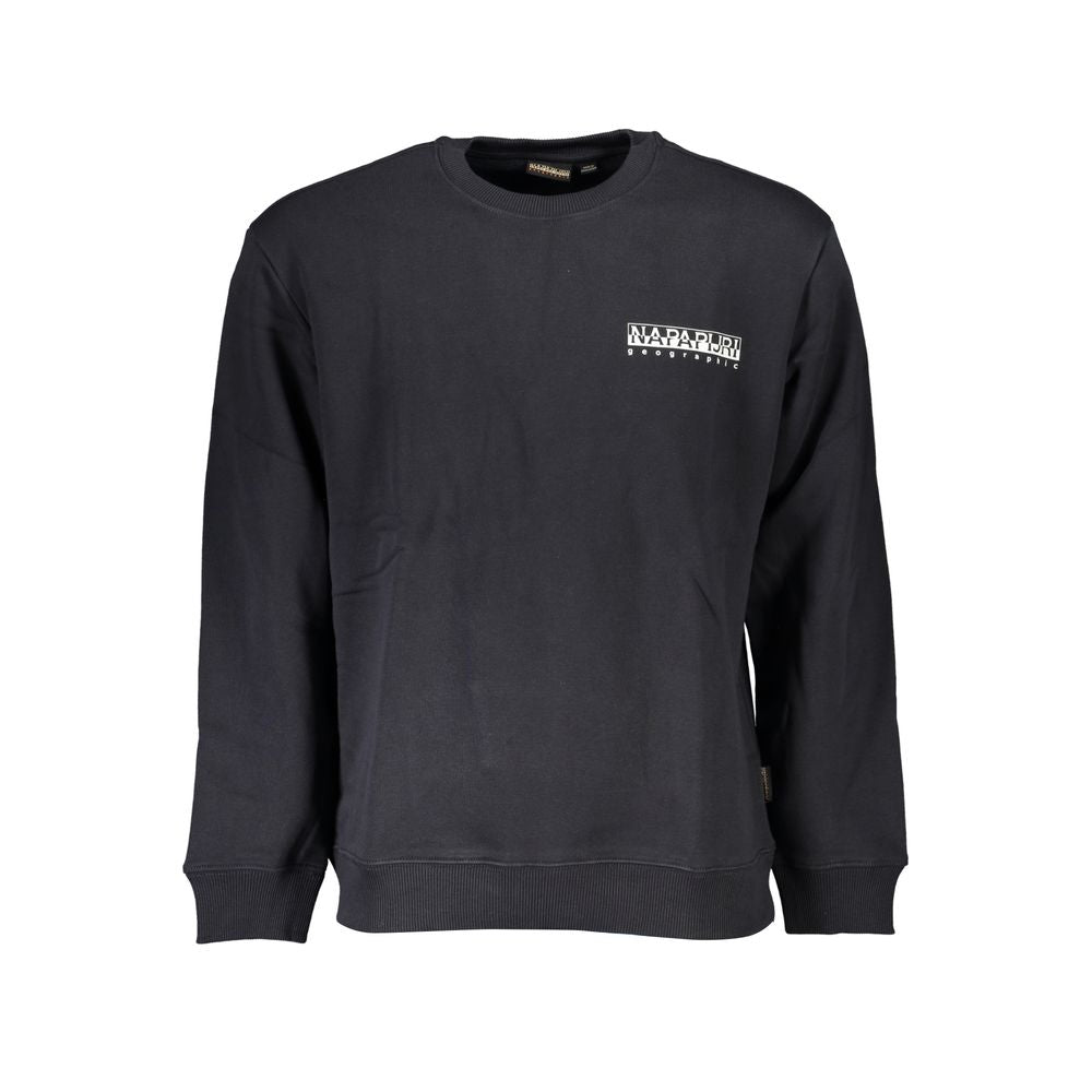 Napapijri Black Cotton Men Sweatshirt | Regal Royce
