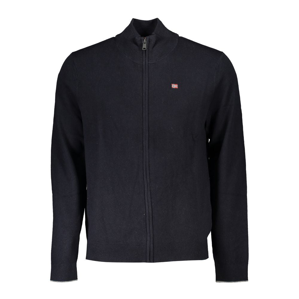 Napapijri Black Tessuto Men Cardigan | Regal Royce