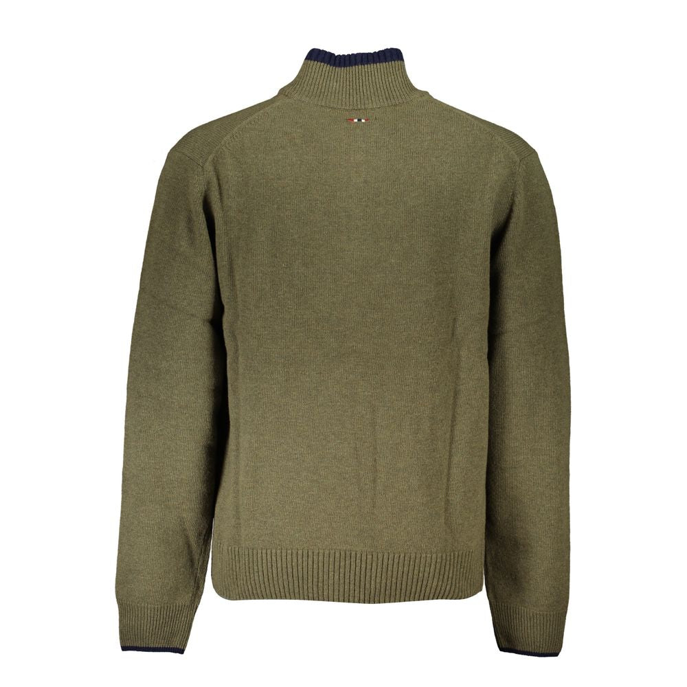 Napapijri Verde Tessuto Men Sweater | Regal Royce