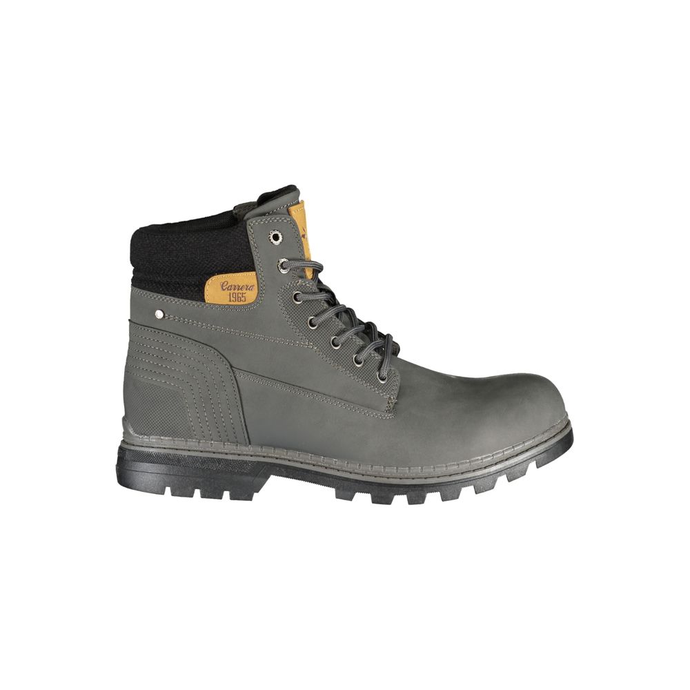 Carrera Grey Polyurethane Men's Boot | Regal Royce