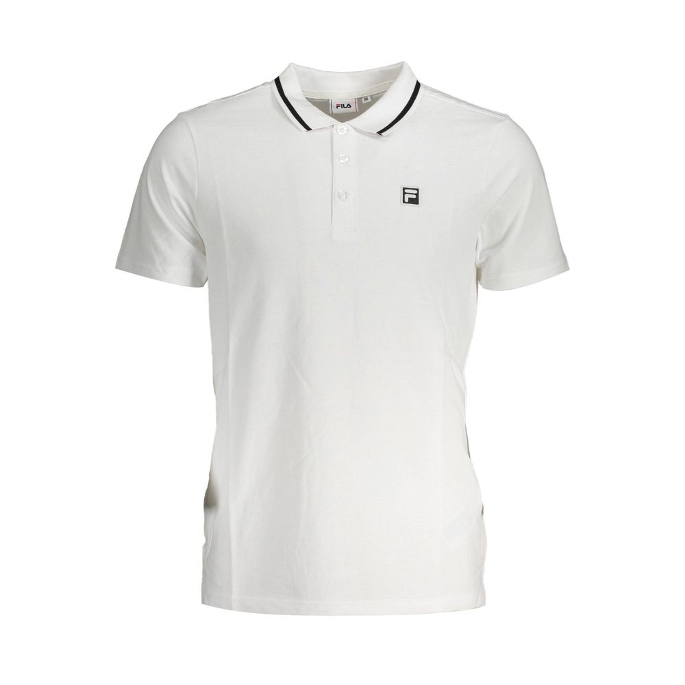 Fila White Cotton Mens Polo Shirt | Regal Royce