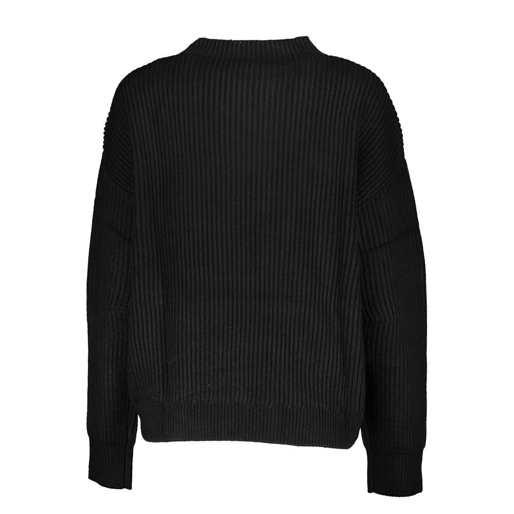 Patrizia Pepe Black Acrylic Women's Turtleneck Sweater | Regal Royce