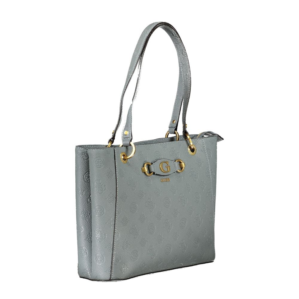 Guess Jeans Azzurro Polyurethane Women Handbag | Regal Royce