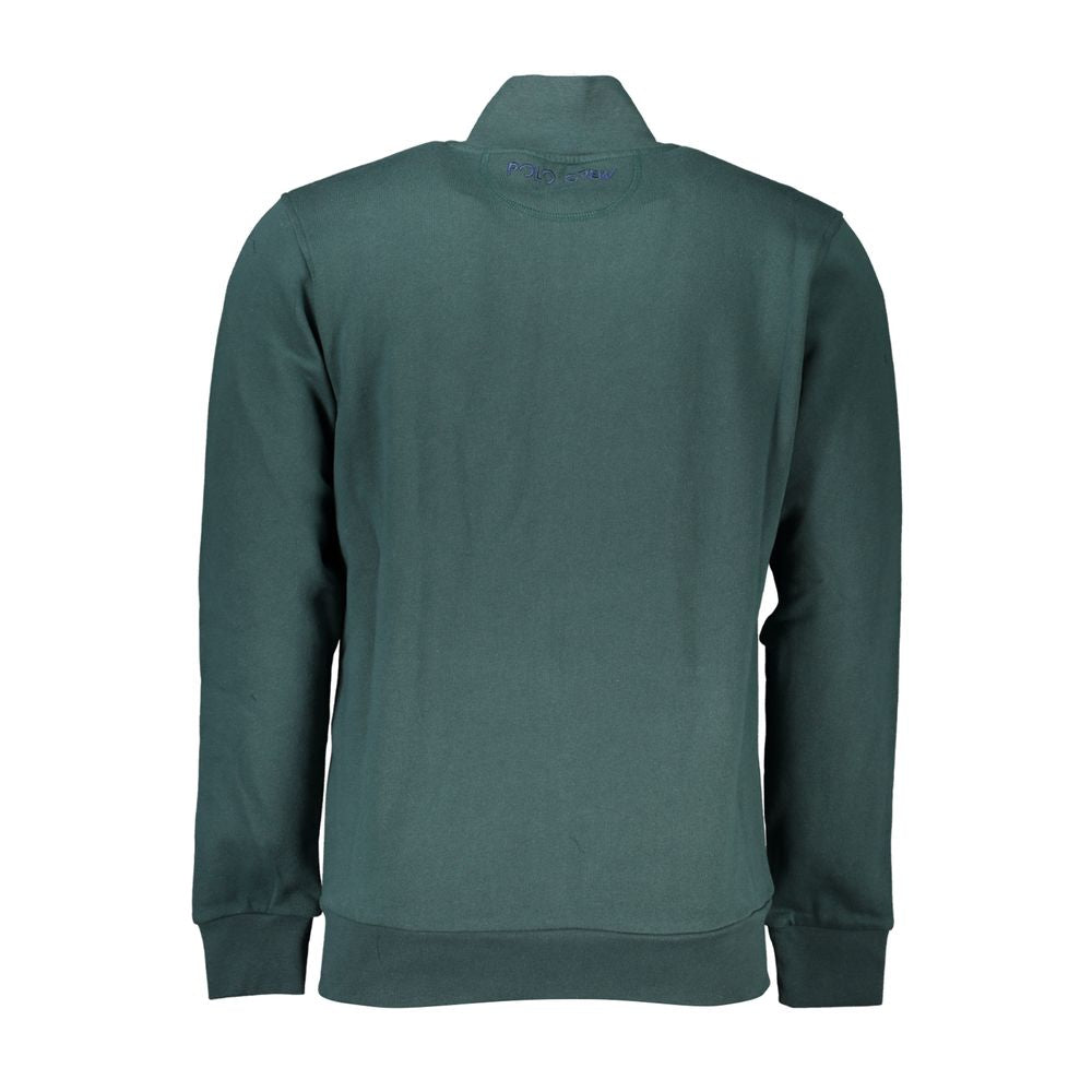 La Martina Verde Cotton Men Sweatshirt | Regal Royce