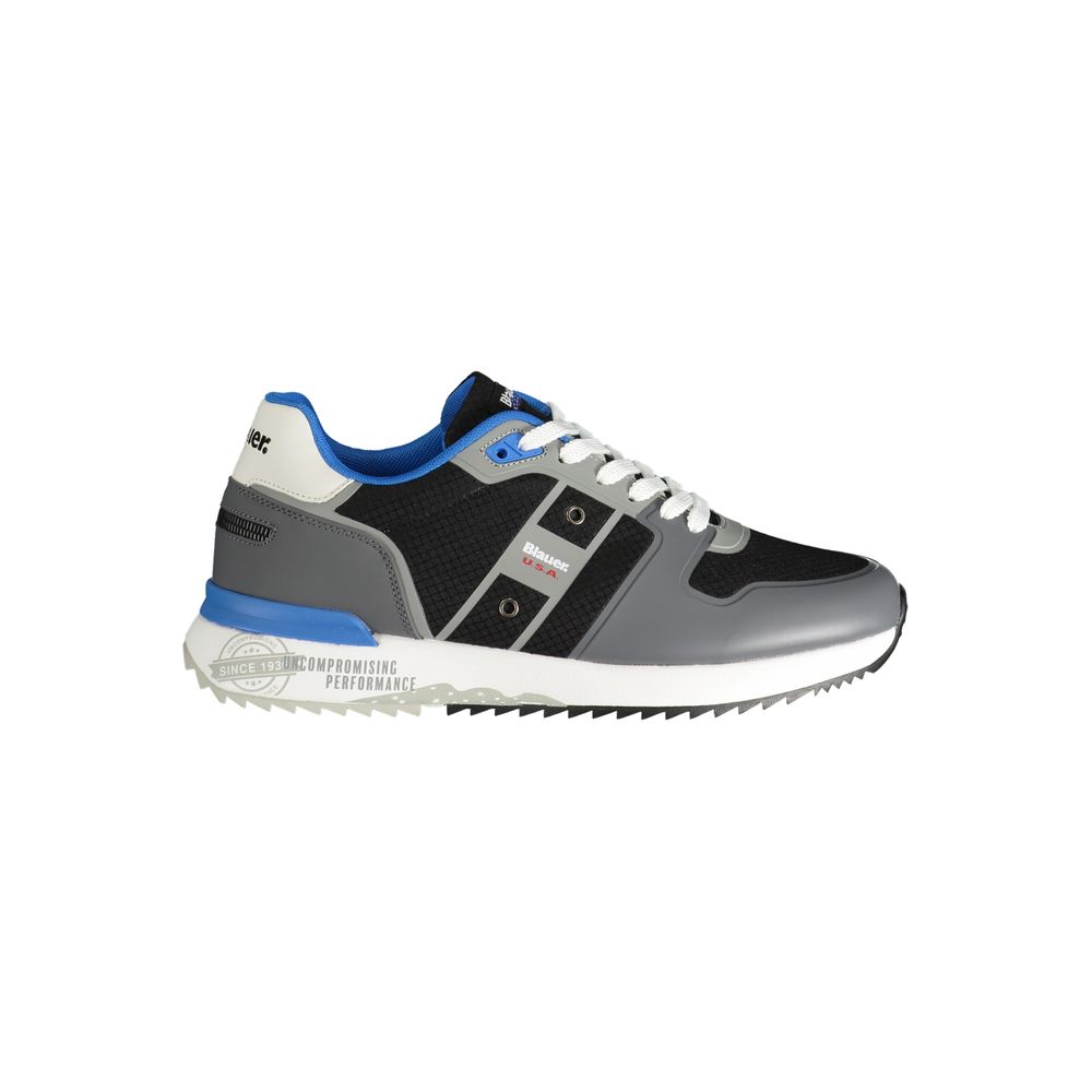 Blauer Grigio Polyurethane Men Sneaker | Regal Royce