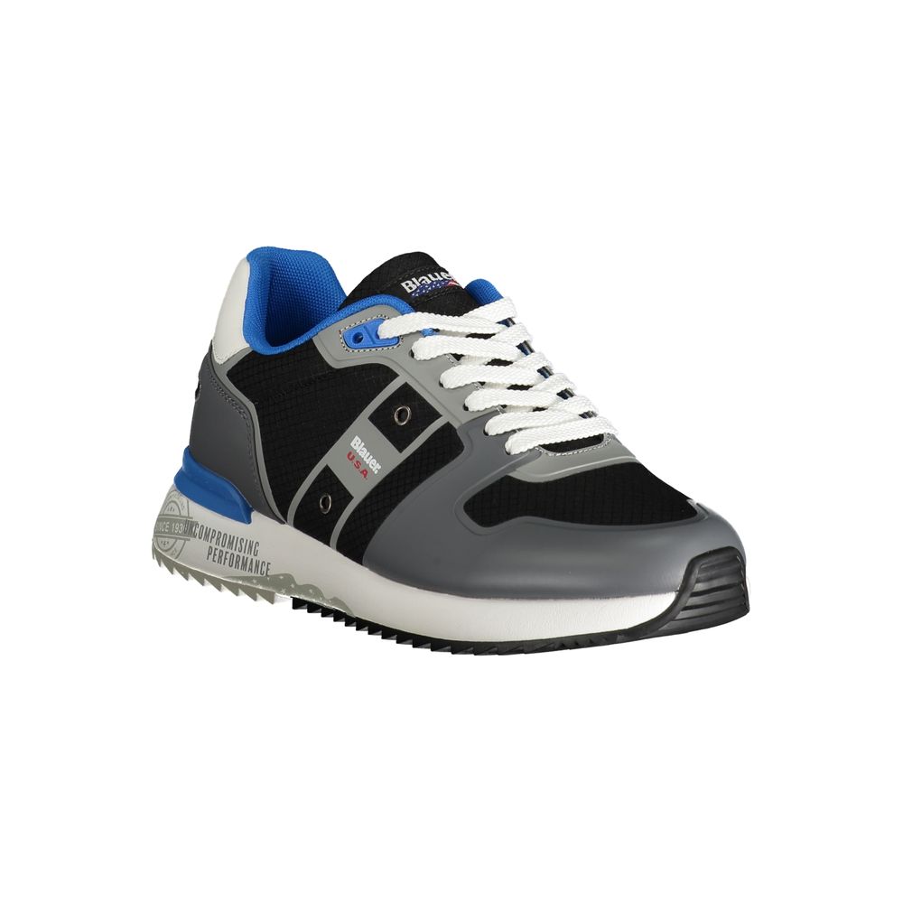 Blauer Grigio Polyurethane Men Sneaker | Regal Royce