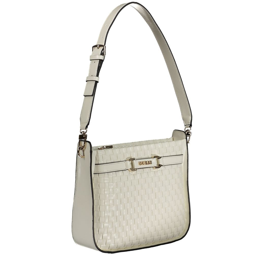 Guess Jeans Bianco Poliuretano Woman Handbag | Regal Royce