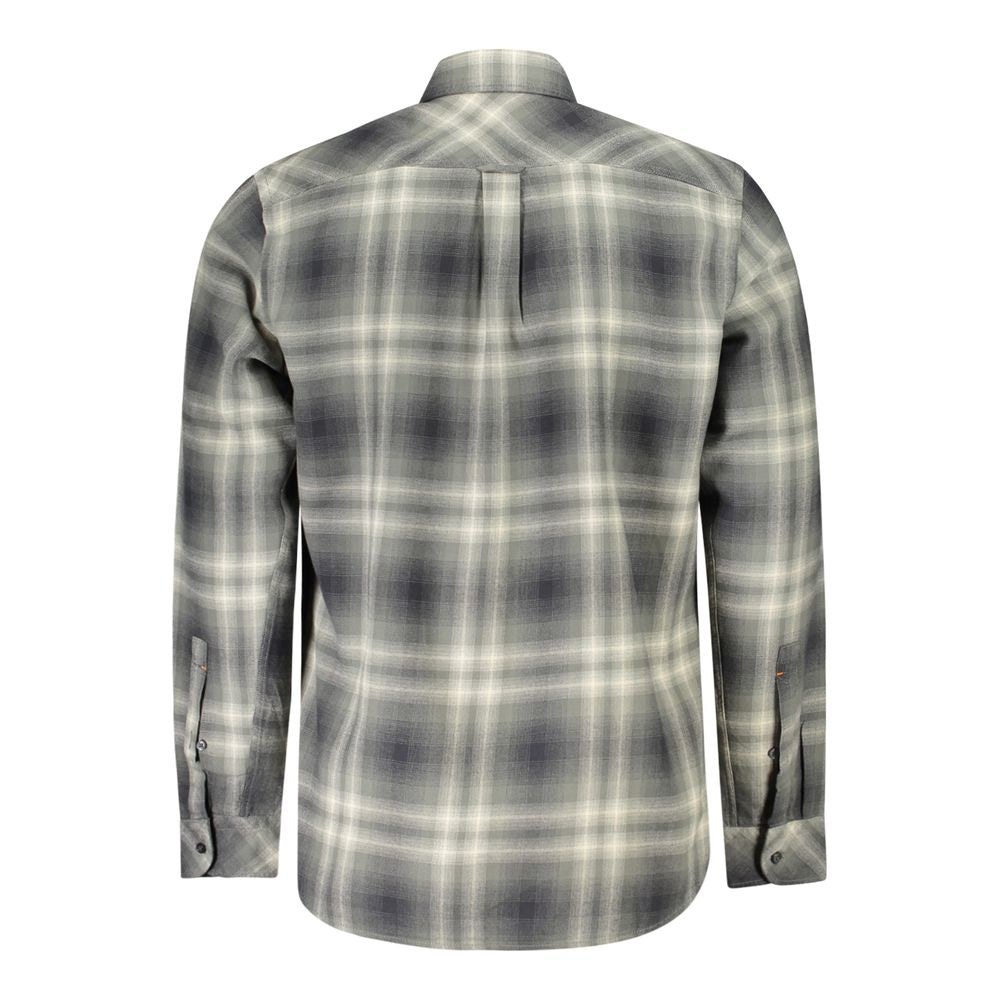 Hugo Boss Verde Cotton Men Shirt | Regal Royce