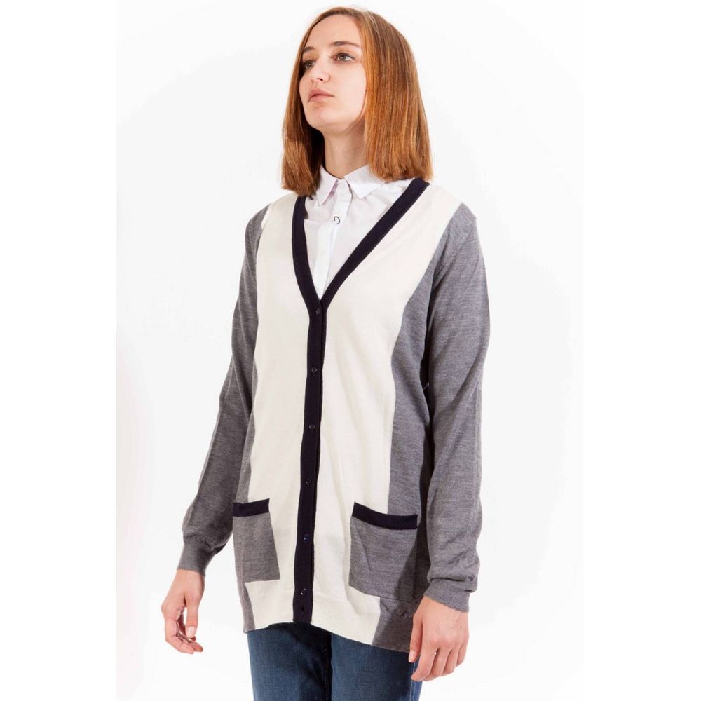 Gant Grigio Wool Women Cardigan | Regal Royce