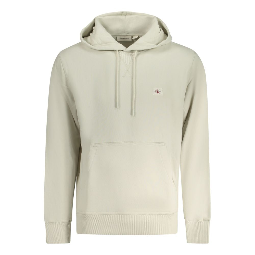 Calvin Klein Beige Cotton Men's Hoodie | Regal Royce