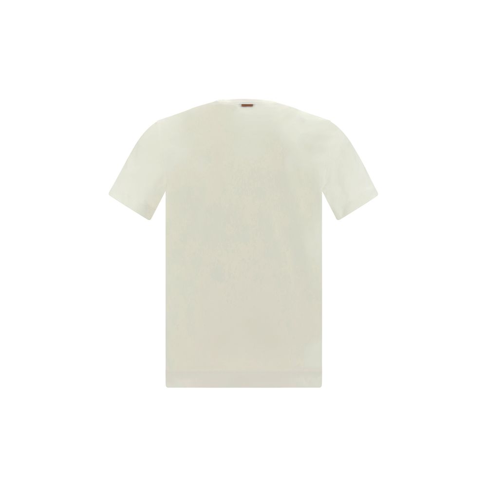 ZEGNA White Cotton T-Shirt | Regal Royce