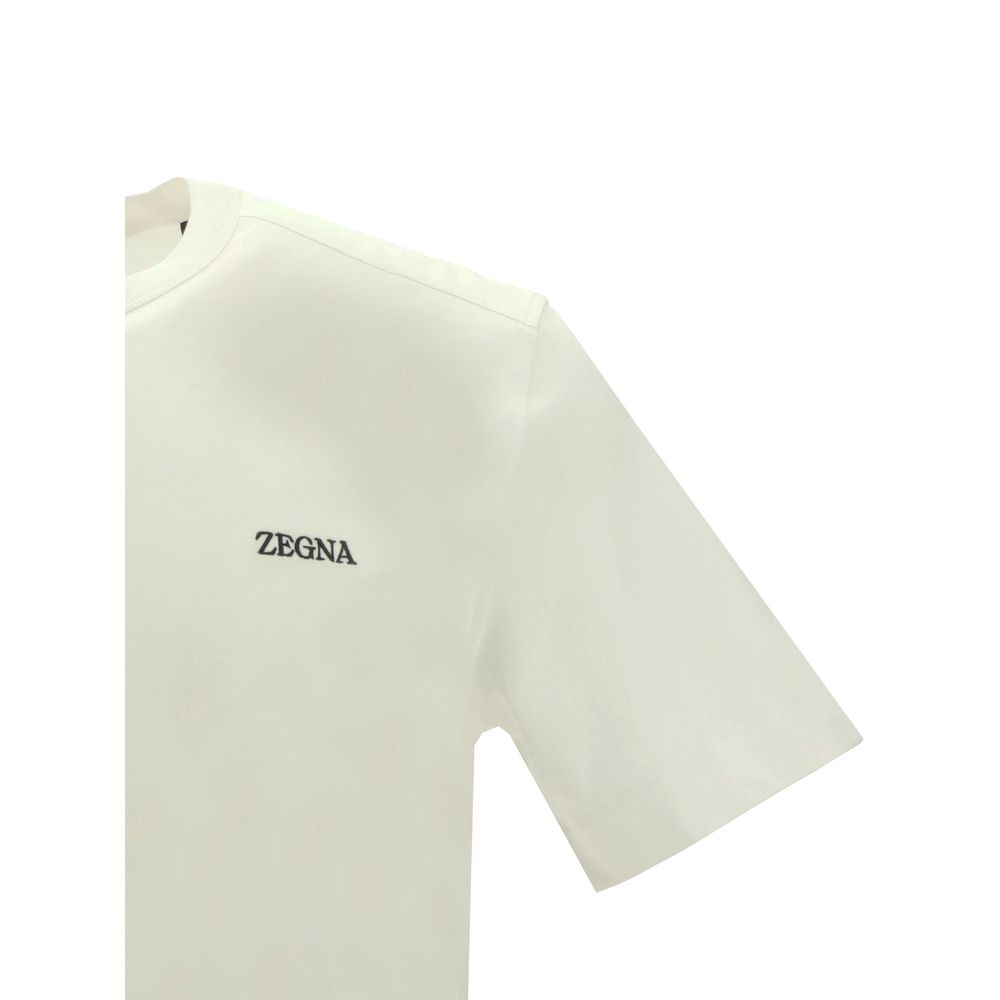 ZEGNA White Cotton T-Shirt | Regal Royce