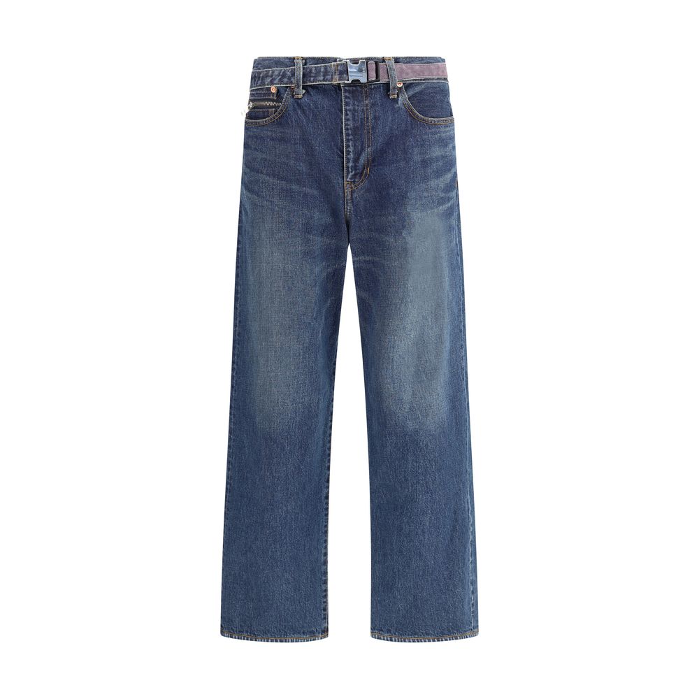Sacai Blue Cotton Jeans Denim | Regal Royce