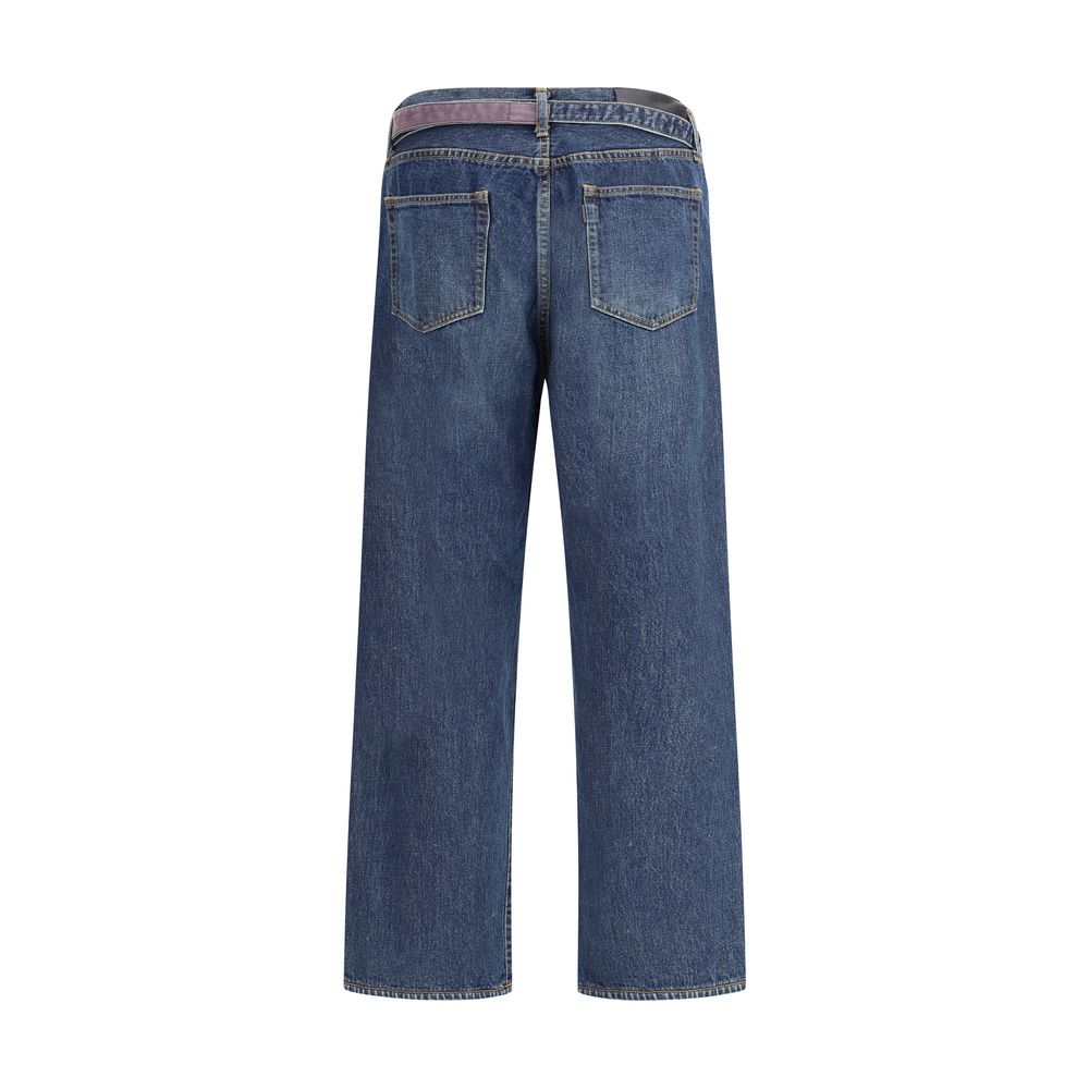 Sacai Blue Cotton Jeans Denim | Regal Royce