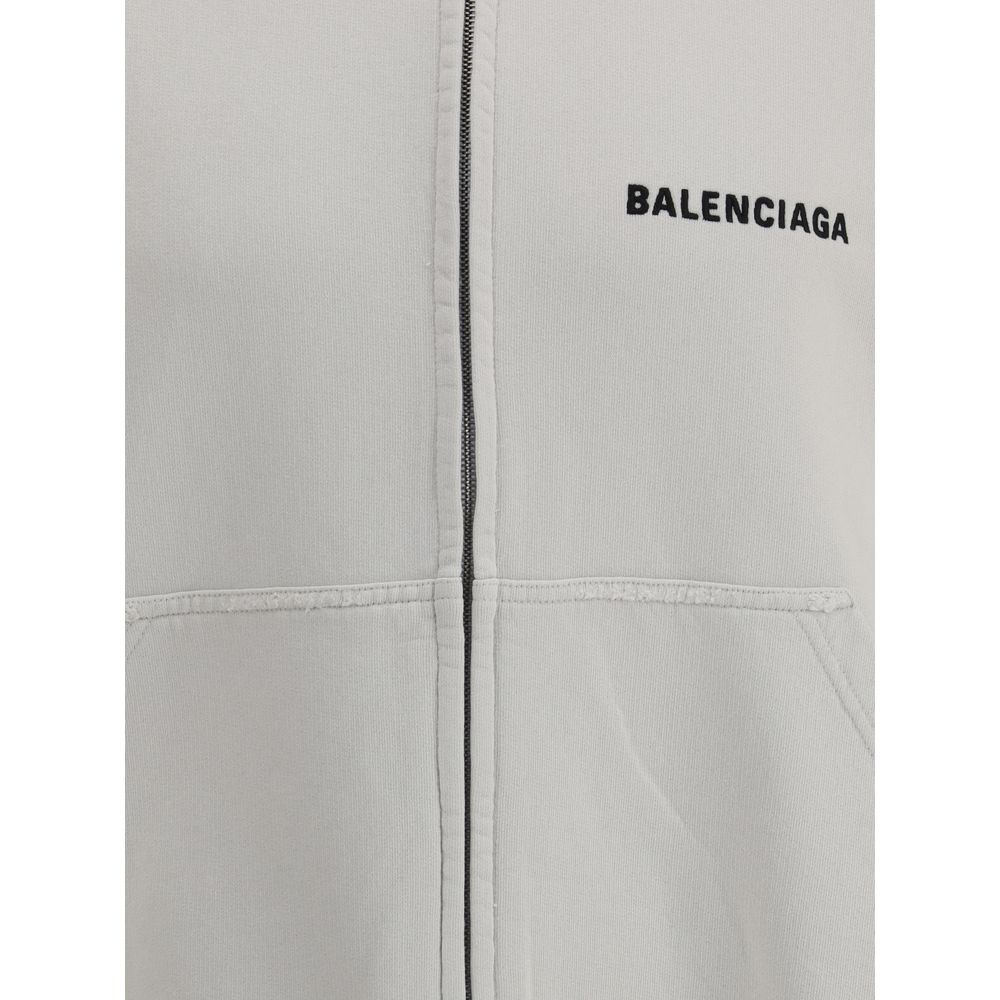 Balenciaga White Cotton Sweatshirt | Regal Royce