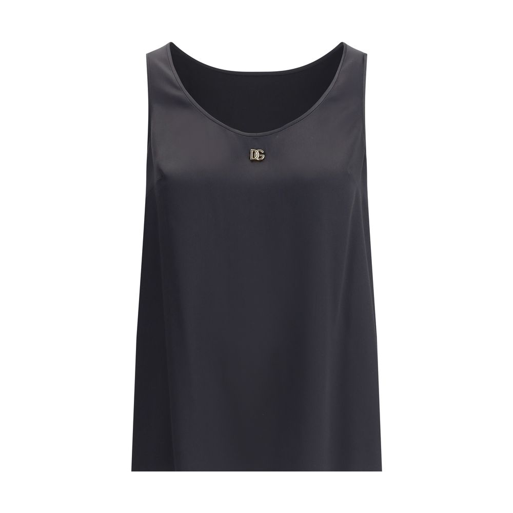 Dolce & Gabbana Black Silk Top | Regal Royce