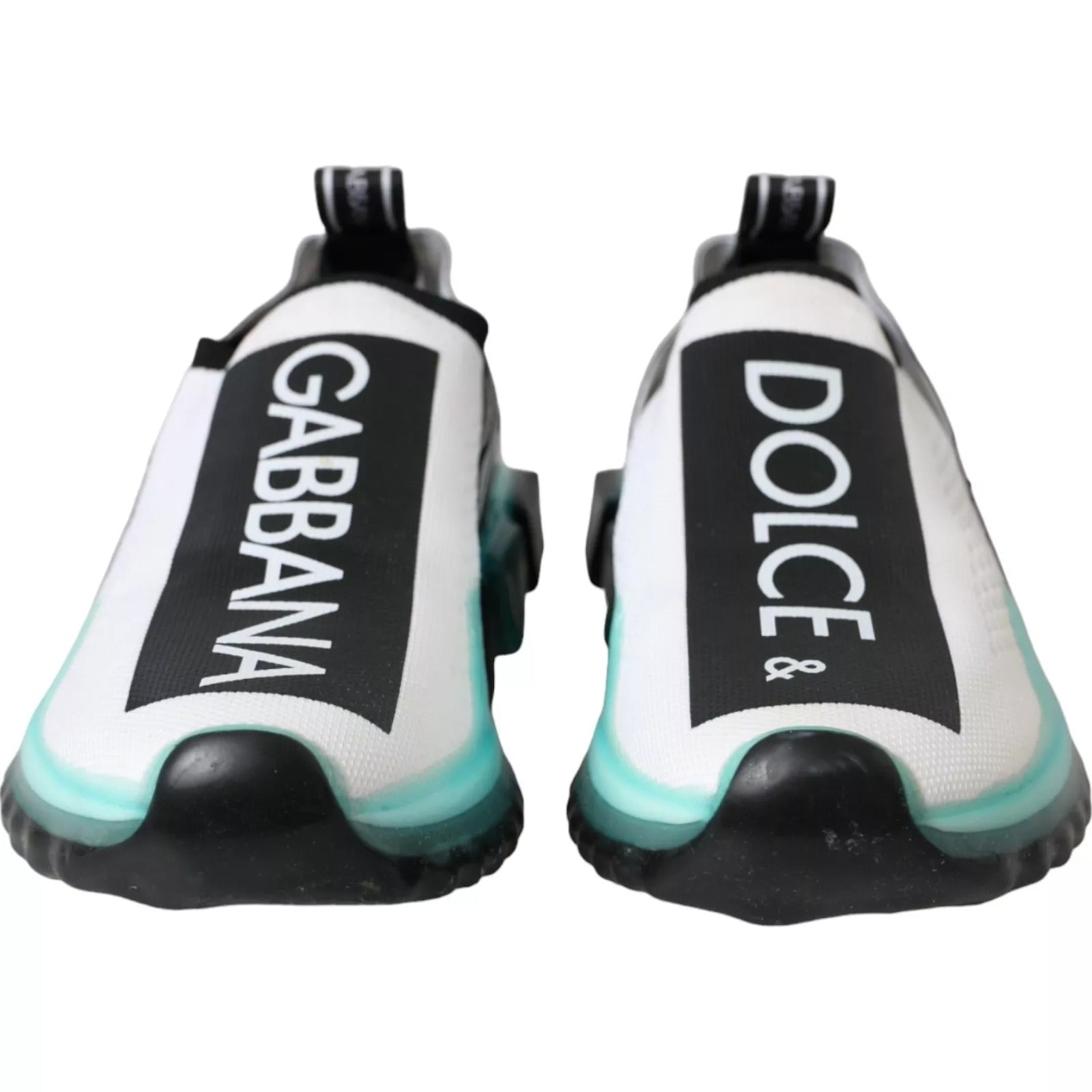 Dolce & Gabbana Black White Blue Slip On Sorrento Sneakers | Regal Royce