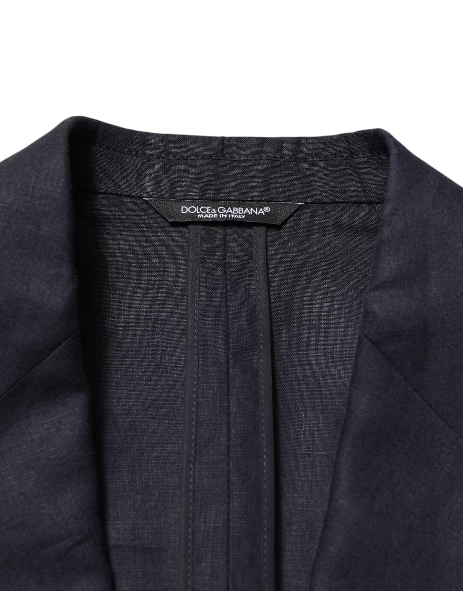Dolce & Gabbana Dark Blue Single Breasted Men Suit Blazer | Regal Royce