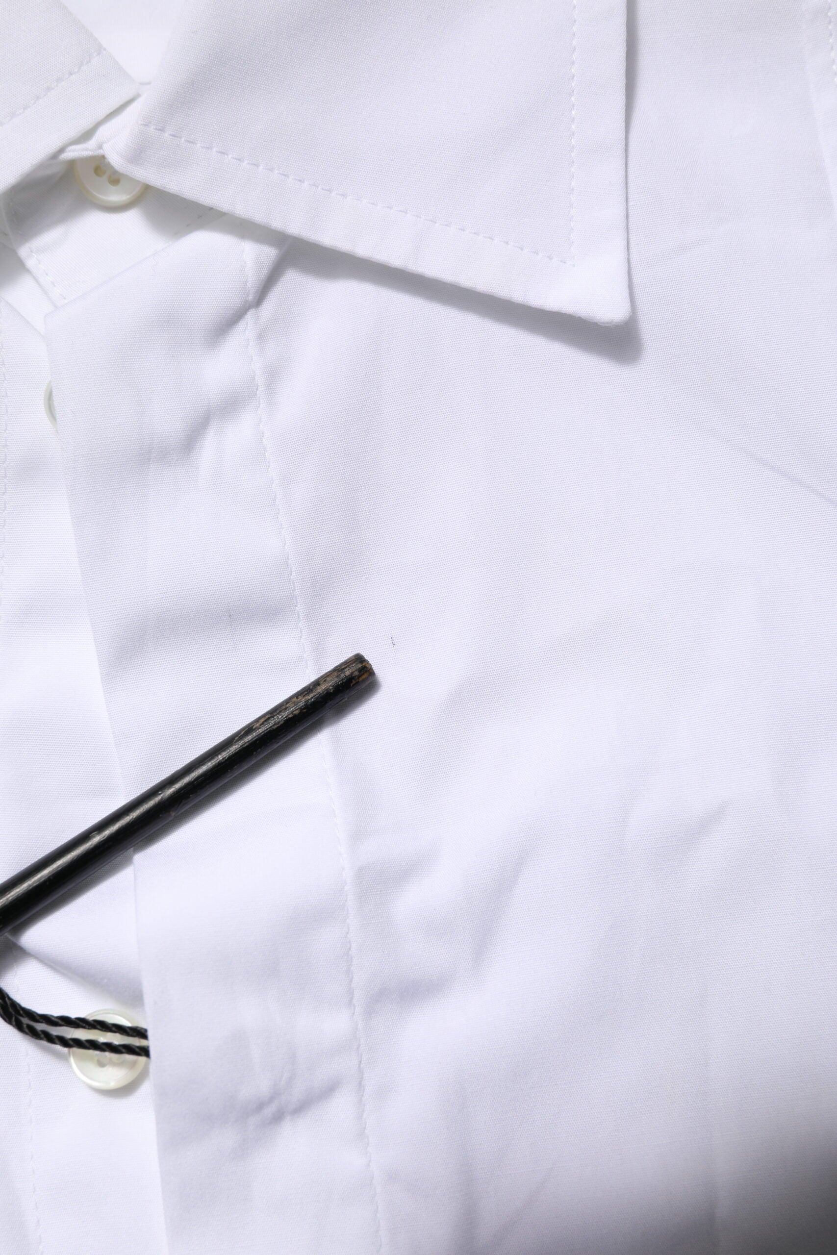 Dolce & Gabbana White Poplin Cotton Formal Men Dress Shirt | Regal Royce