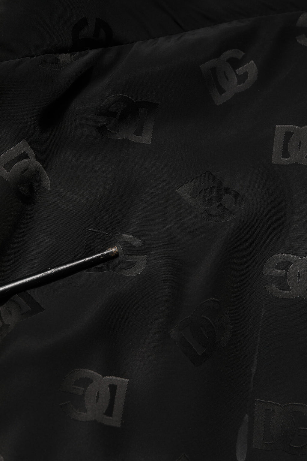 Dolce & Gabbana Black Polyester Logo Monogram Coat Jacket