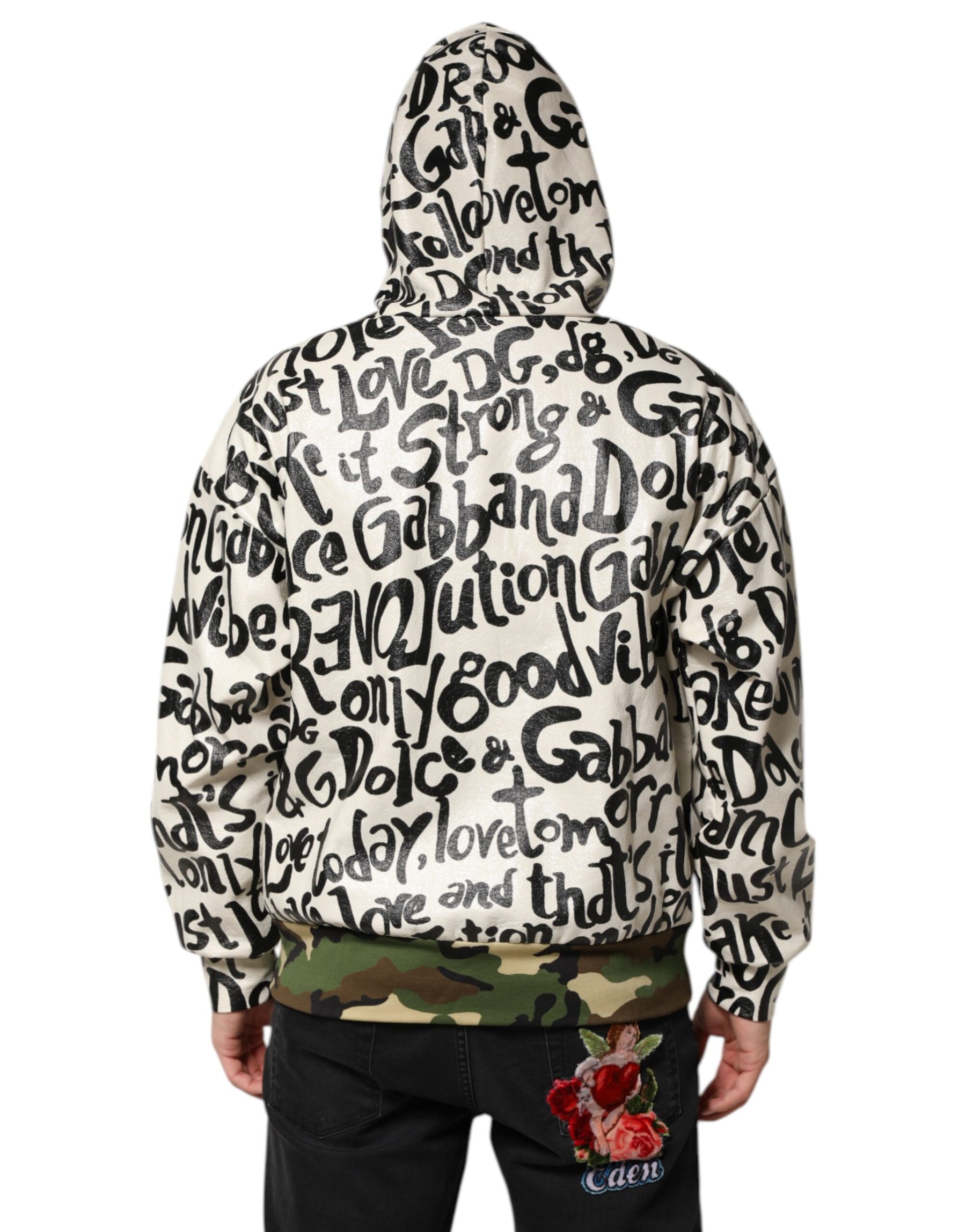 Dolce & Gabbana Multicolor Hooded DGMania Sweatshirt Sweater | Regal Royce