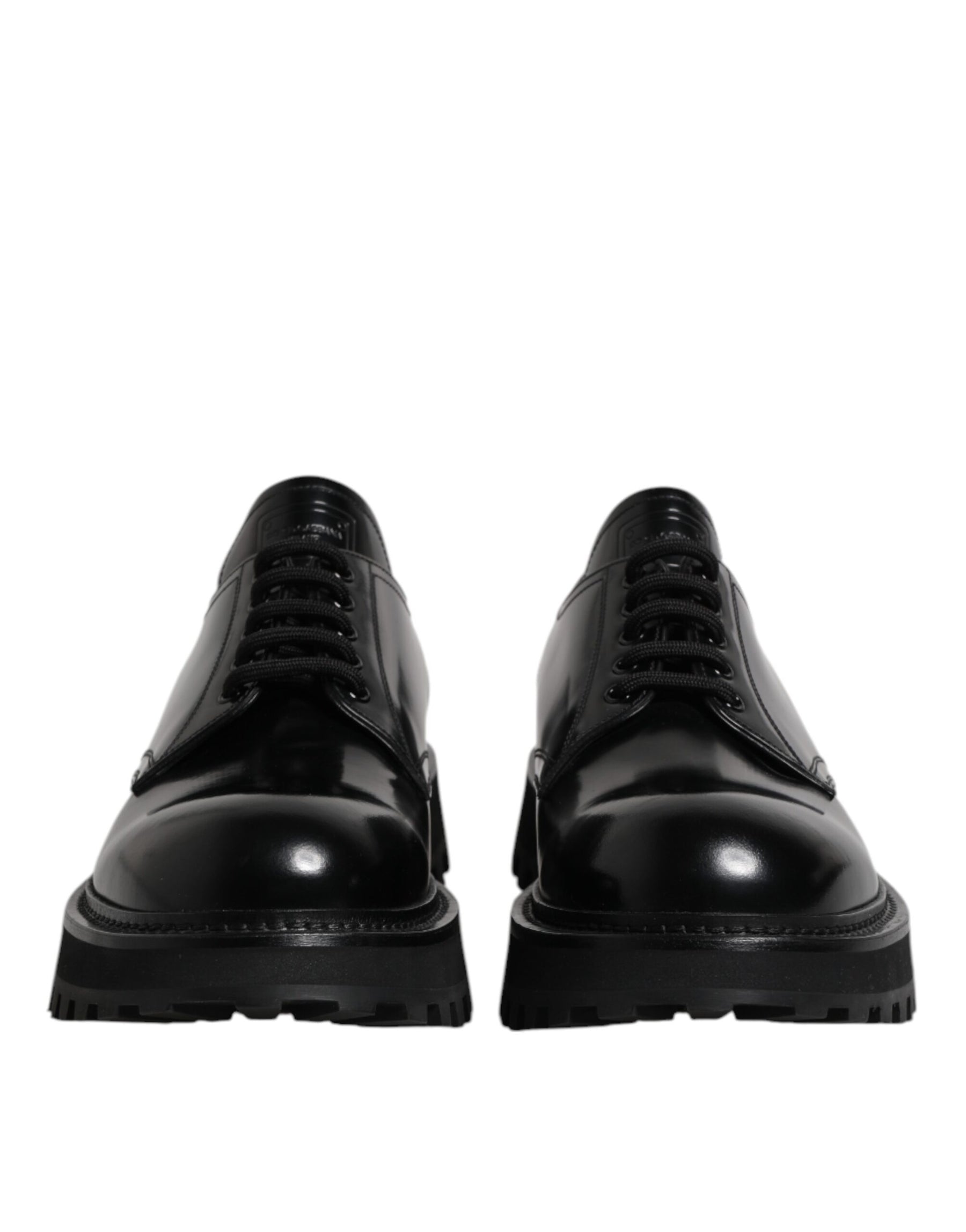 Dolce & Gabbana Black Leather Lace Up Trekking Dress Shoes | Regal Royce