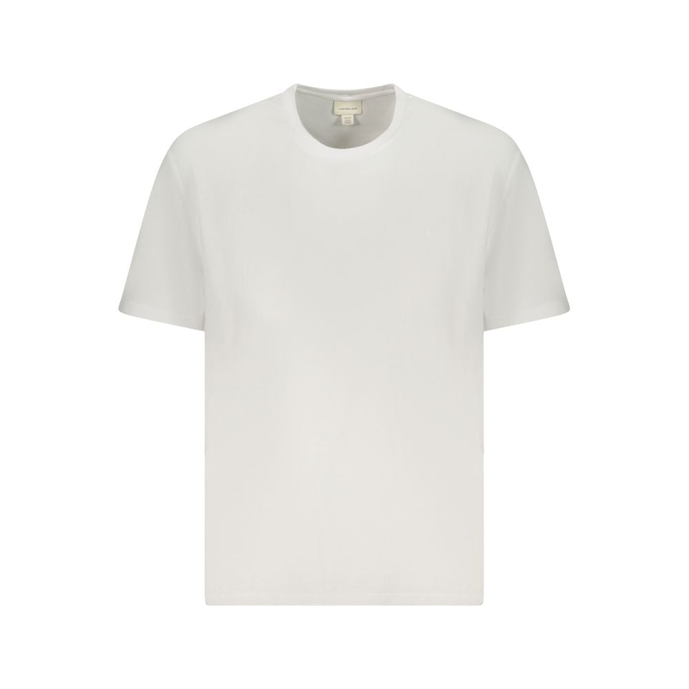 Calvin Klein White Cotton Men T-Shirt | Regal Royce
