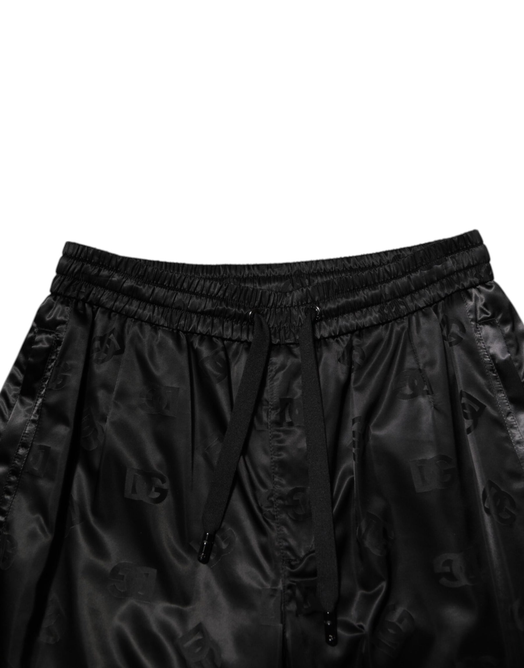 Dolce & Gabbana Black Logo DG Print Men Jogger Sweatpants Pants | Regal Royce