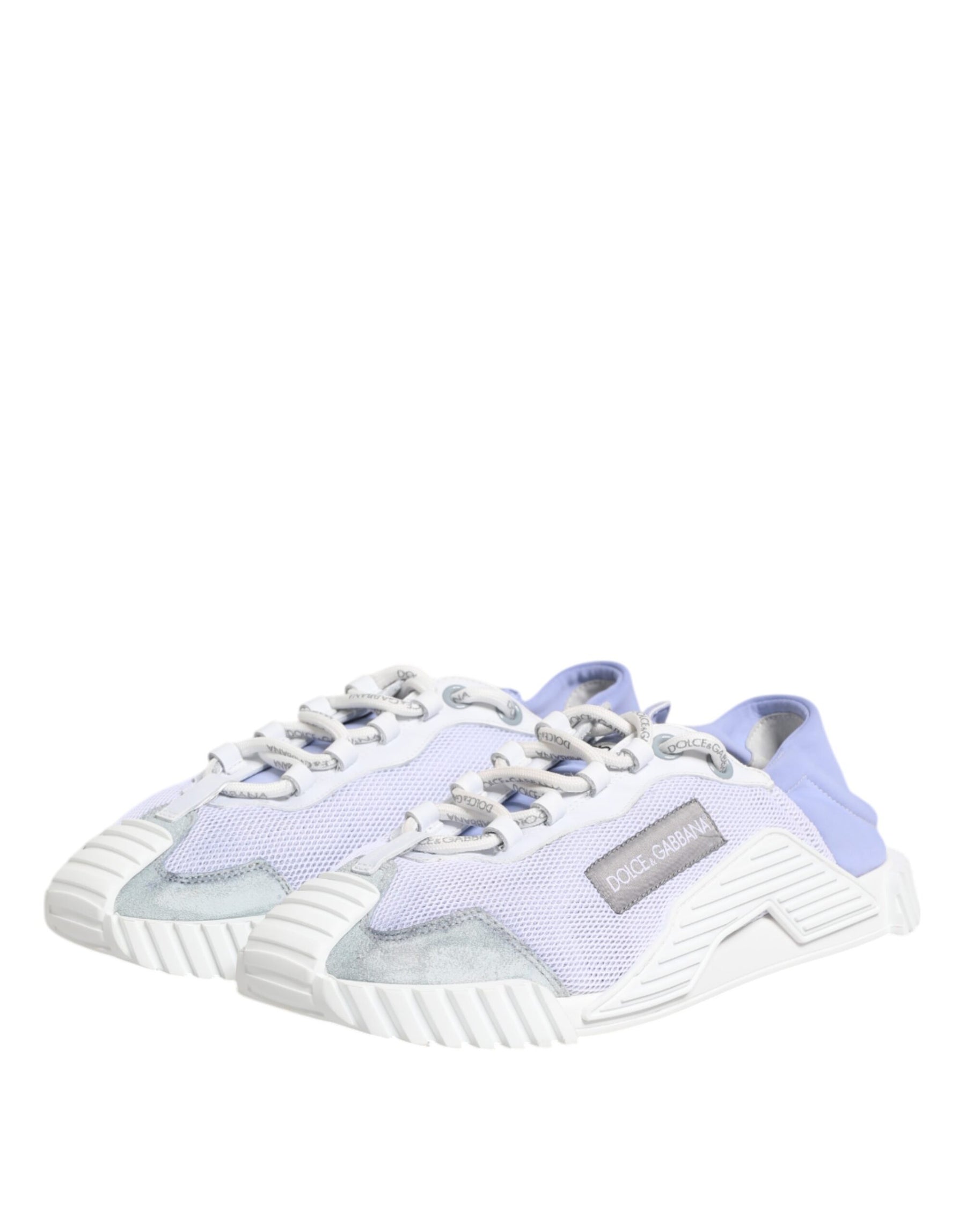 Dolce & Gabbana Purple White NS1 Lace Up Low Top Sneakers Shoes | Regal Royce