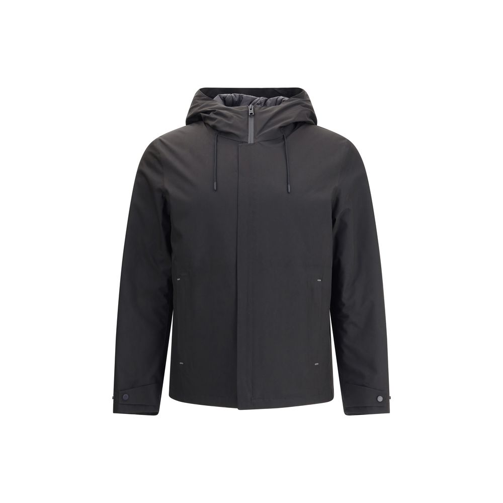 Woolrich Black Polyester Shell Jacket | Regal Royce