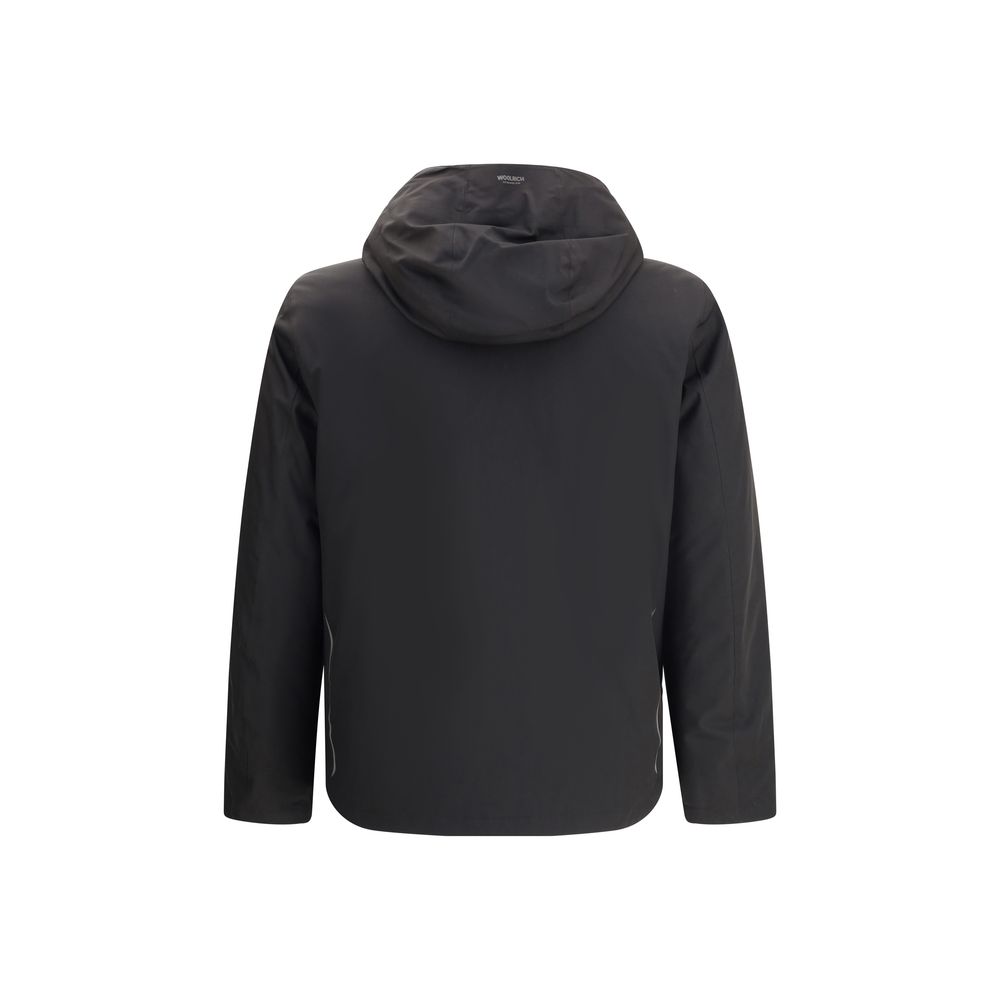 Woolrich Black Polyester Shell Jacket | Regal Royce