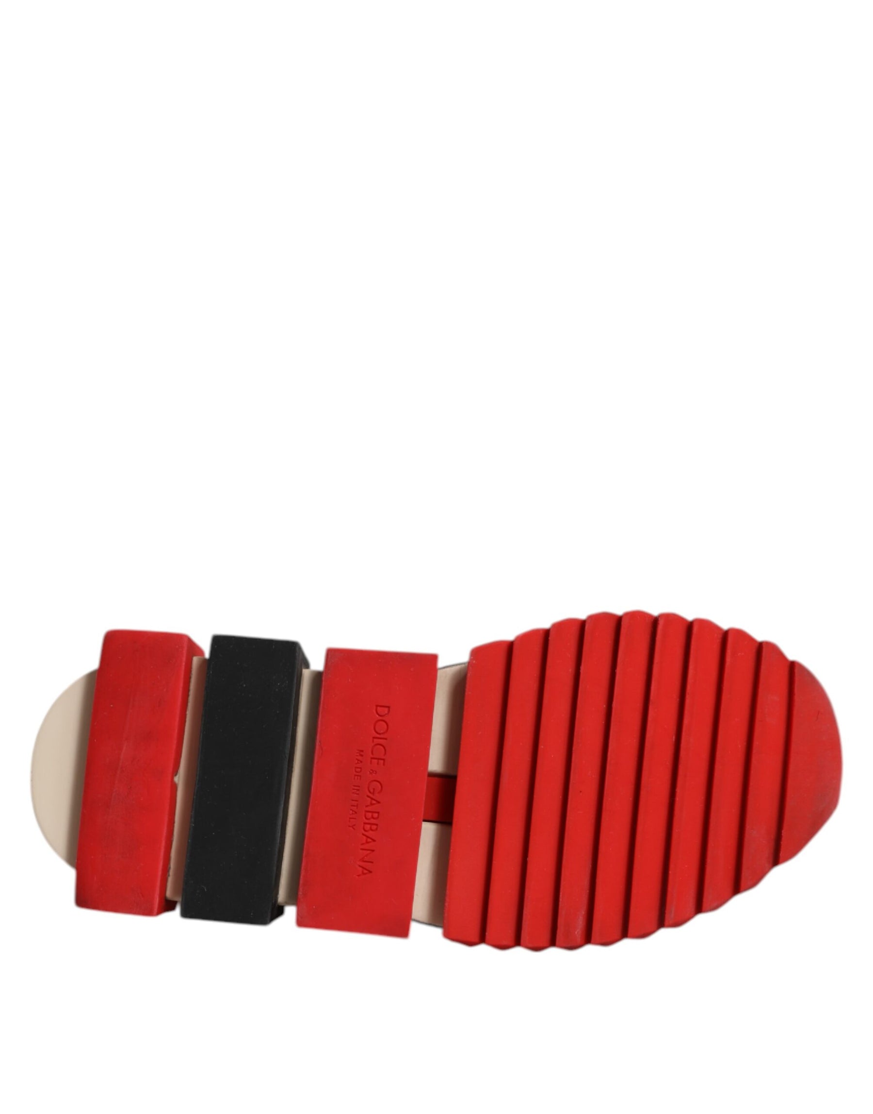 Dolce & Gabbana Red Sorrento Slip On Low Top Sneakers Shoes | Regal Royce