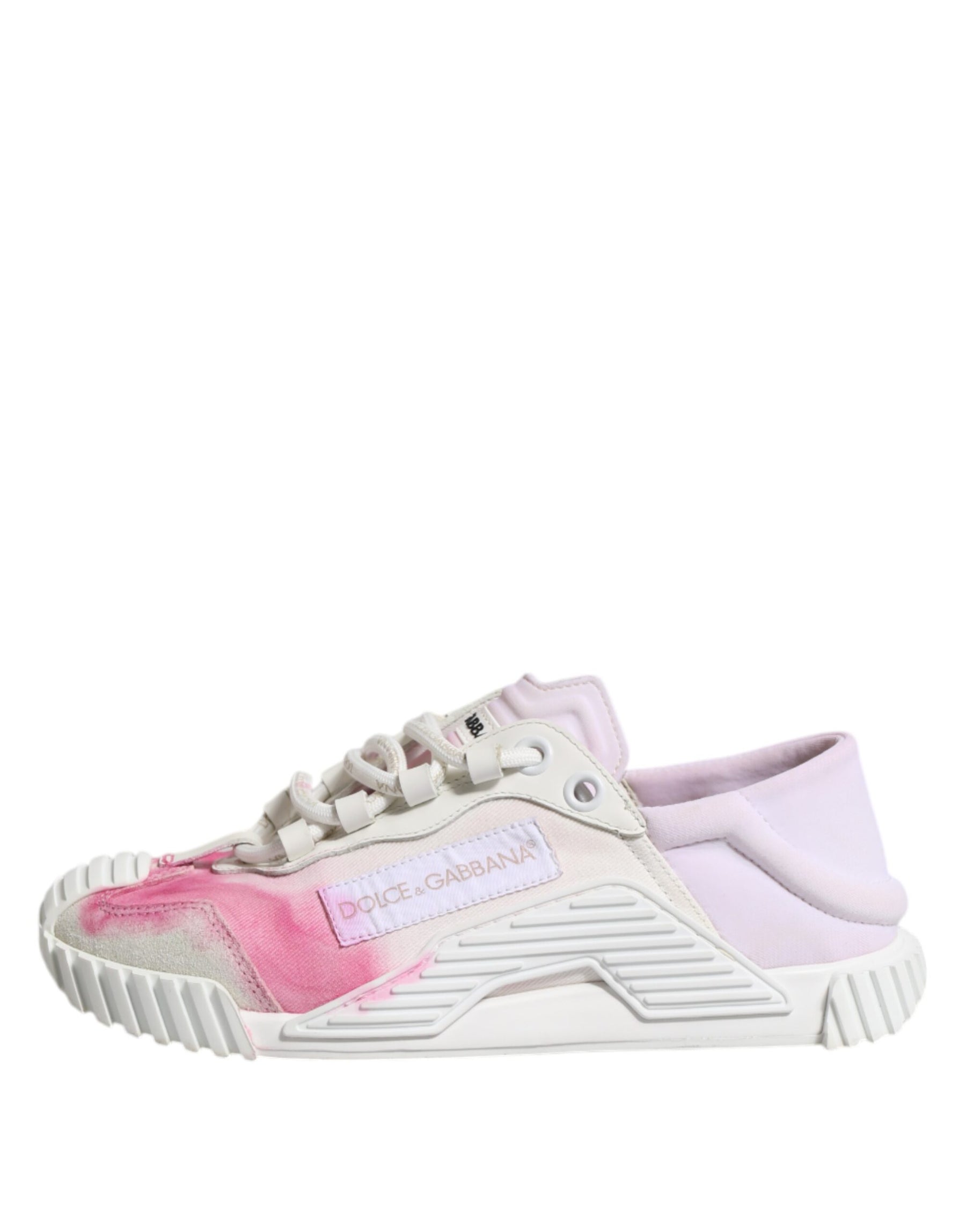 Dolce & Gabbana White NS1 Lace Up Low Top Sneakers Shoes | Regal Royce