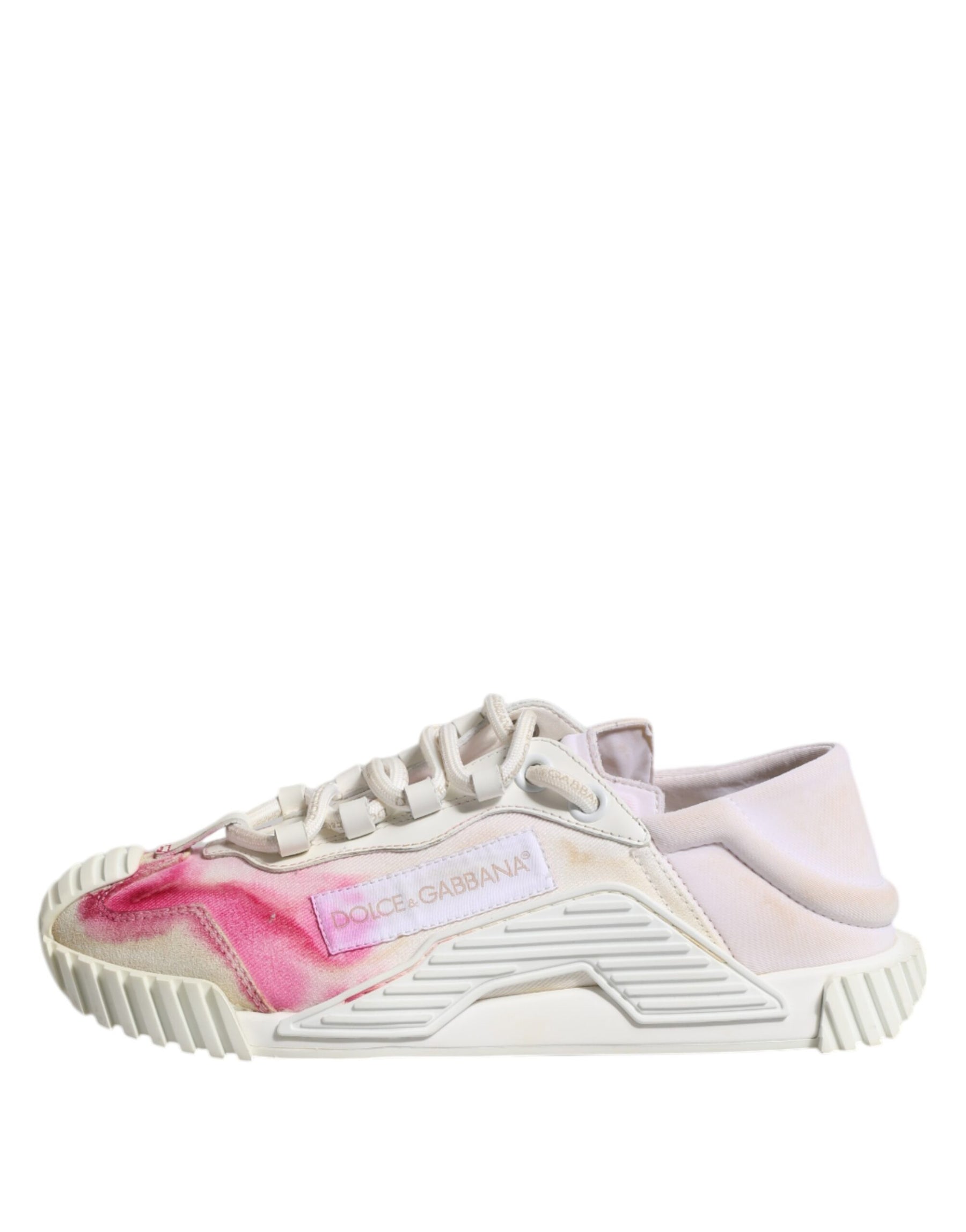 Dolce & Gabbana White NS1 Lace Up Low Top Sneakers Shoes | Regal Royce