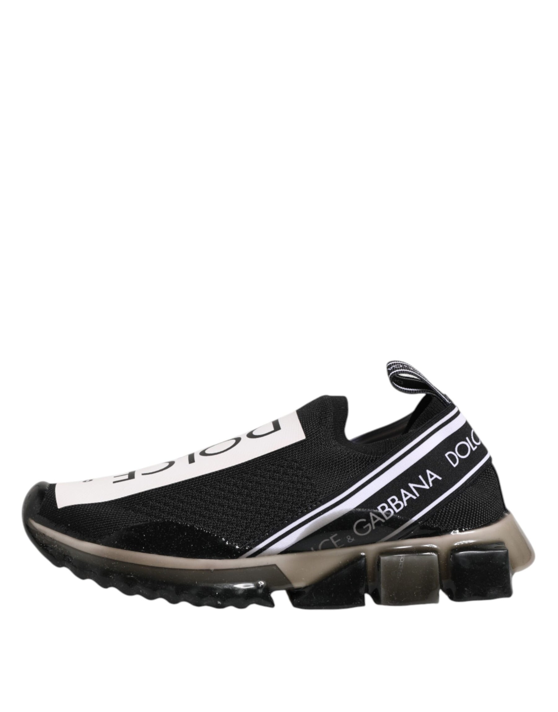 Dolce & Gabbana Black Sorrento Slip On Low Top Sneakers Shoes | Regal Royce