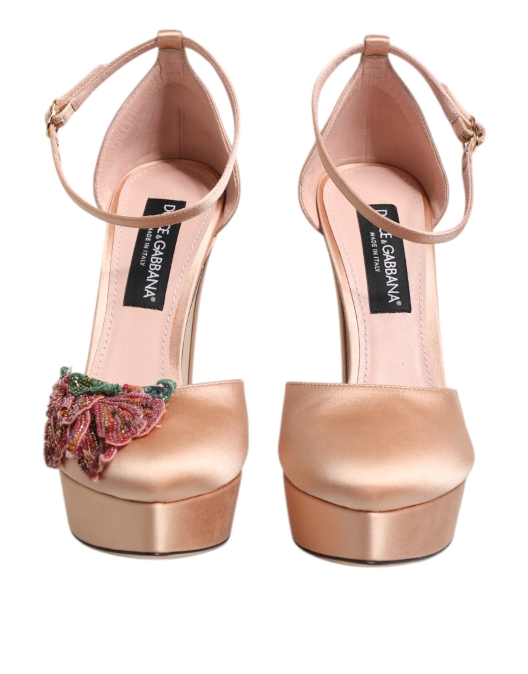 Dolce & Gabbana Pink Block Heels Ankle Strap Sandals Shoes | Regal Royce