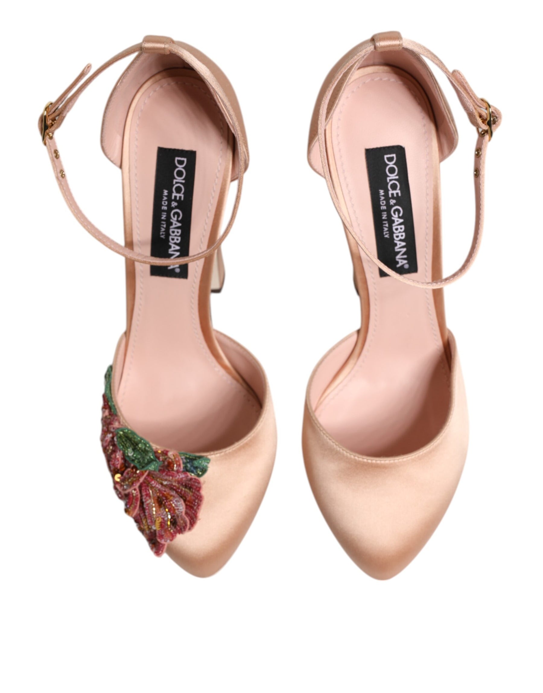 Dolce & Gabbana Pink Block Heels Ankle Strap Sandals Shoes | Regal Royce