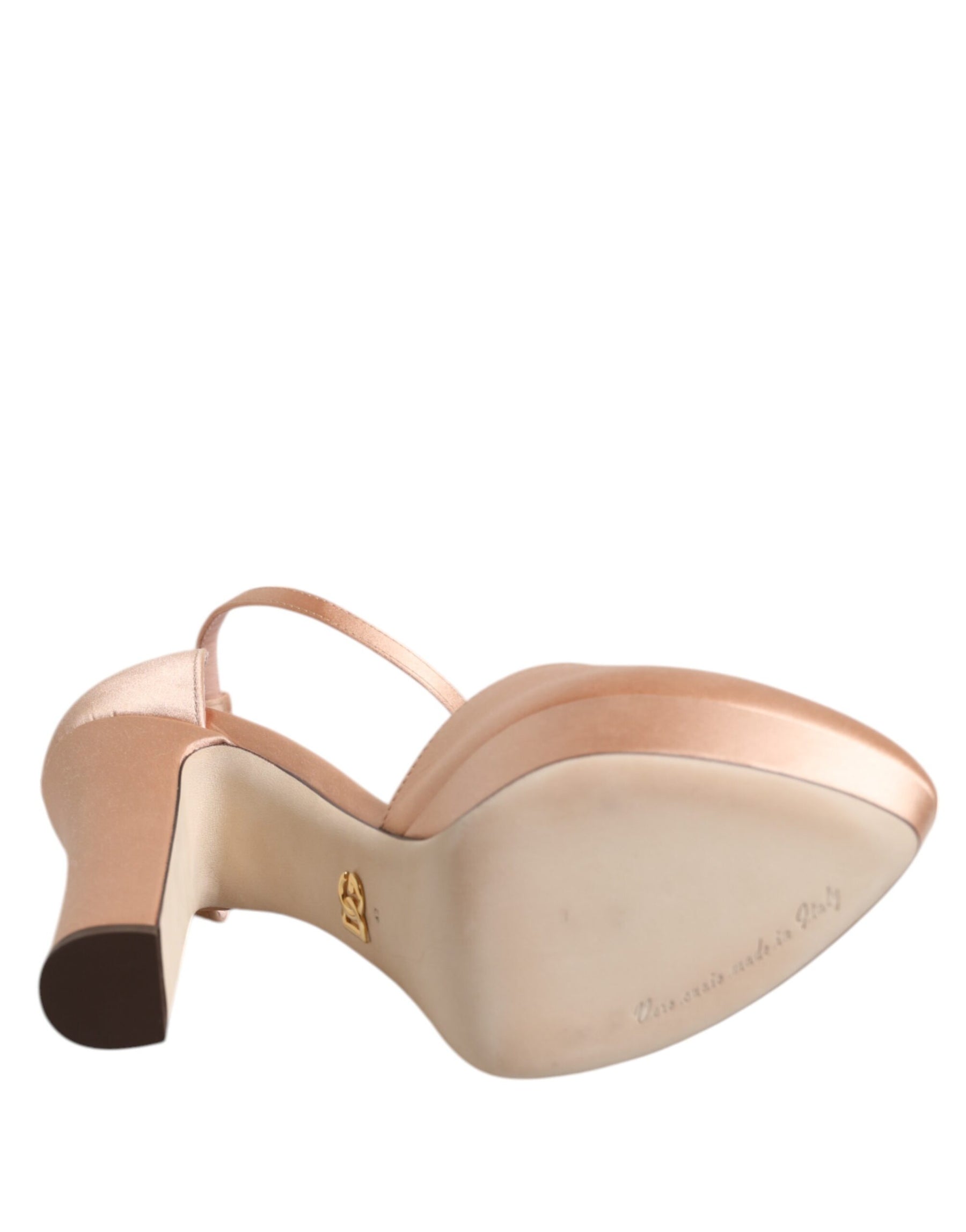 Dolce & Gabbana Pink Block Heels Ankle Strap Sandals Shoes | Regal Royce