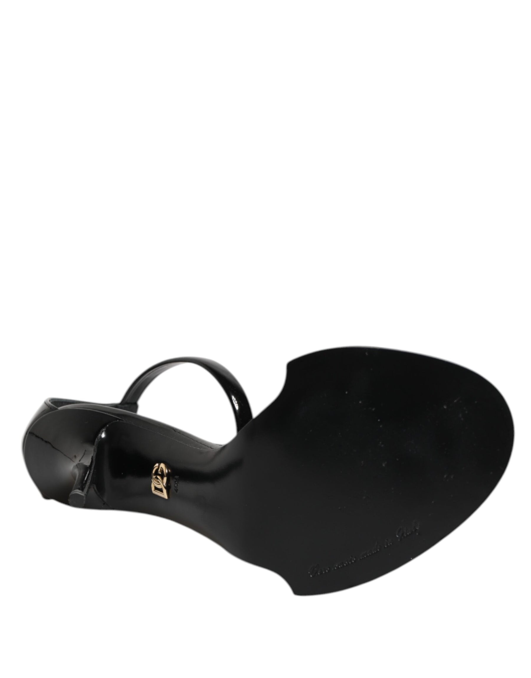 Dolce & Gabbana Black KEIRA Pearl Embellished Sandals Shoes | Regal Royce