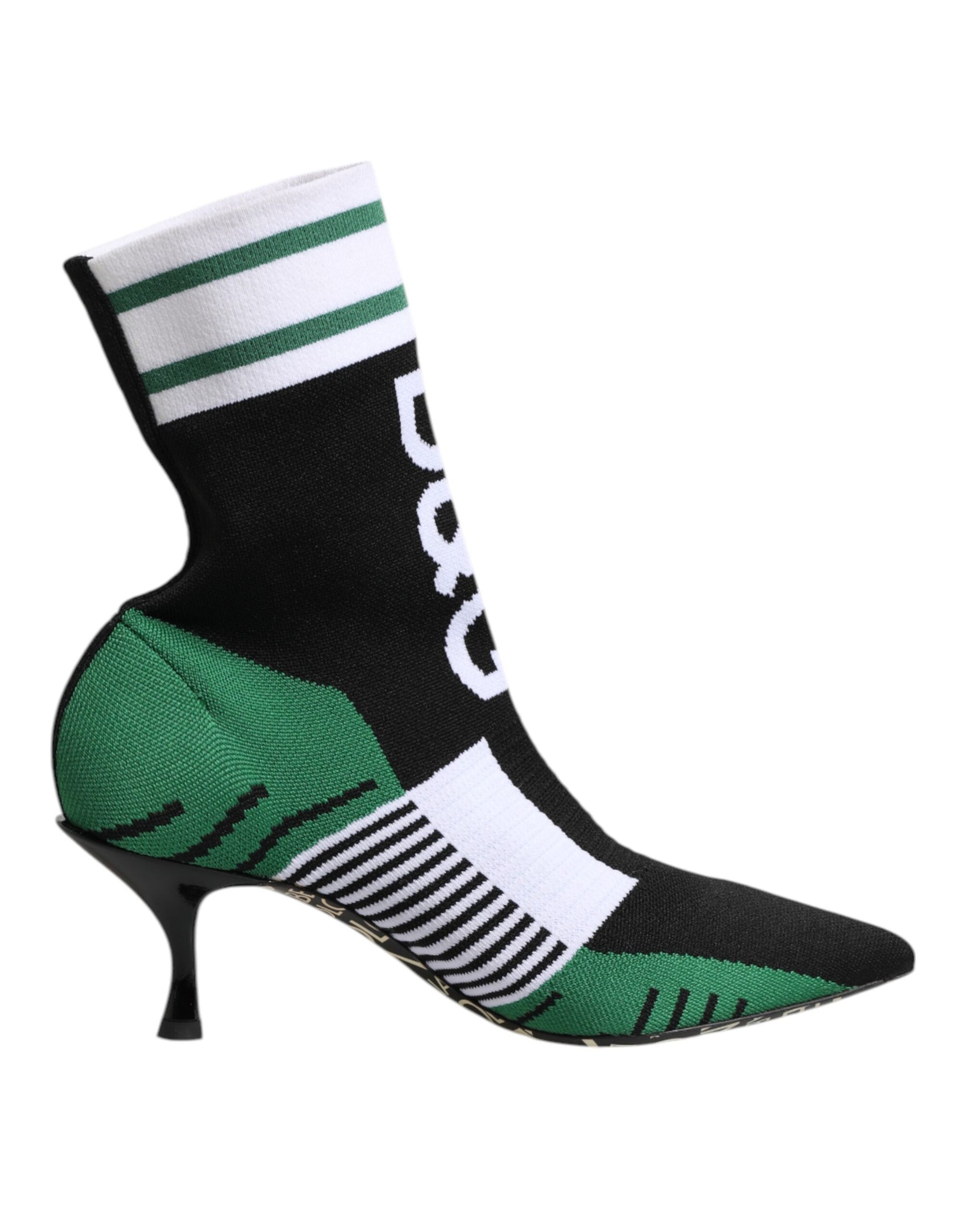 Dolce & Gabbana Green Stretch Sock Style Ankle Boots Shoes | Regal Royce
