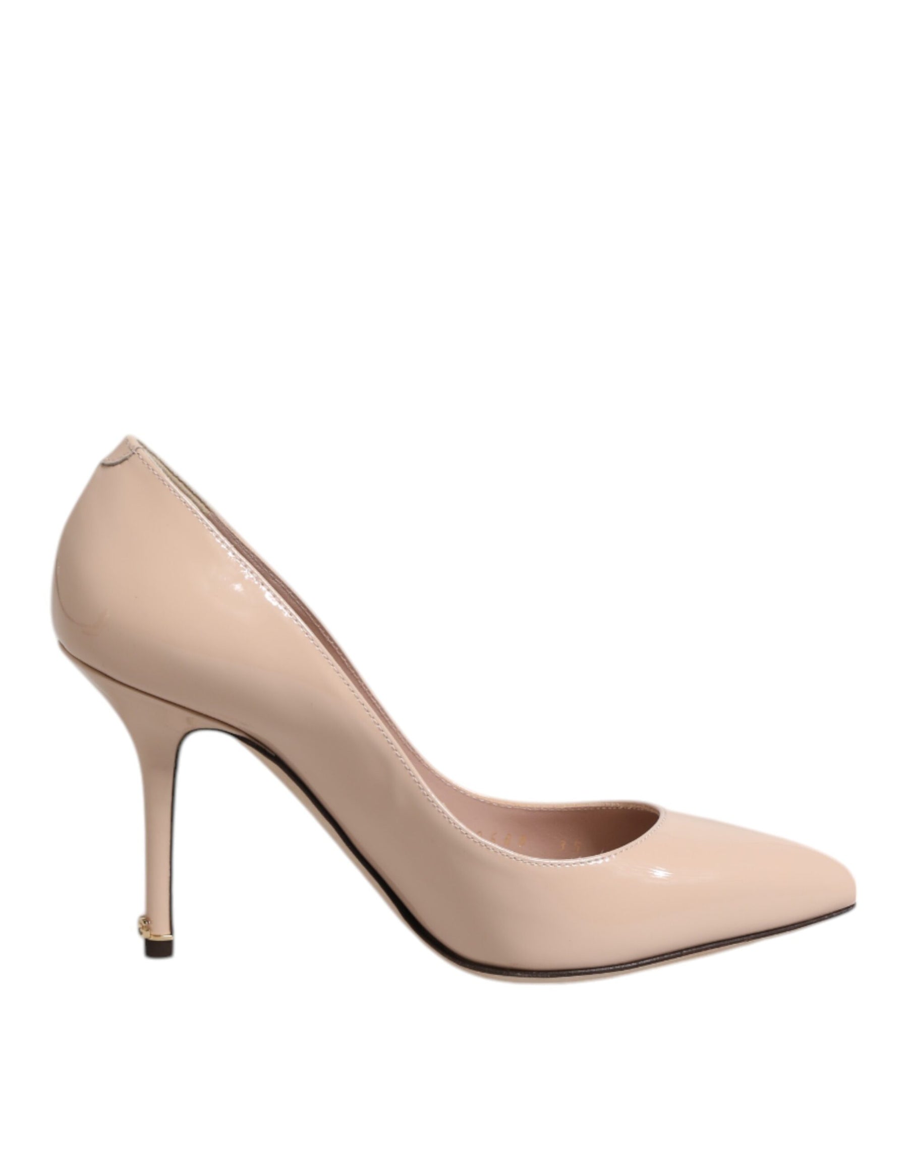 Dolce & Gabbana Beige Patent Leather Stiletto Heel Pumps Shoes | Regal Royce