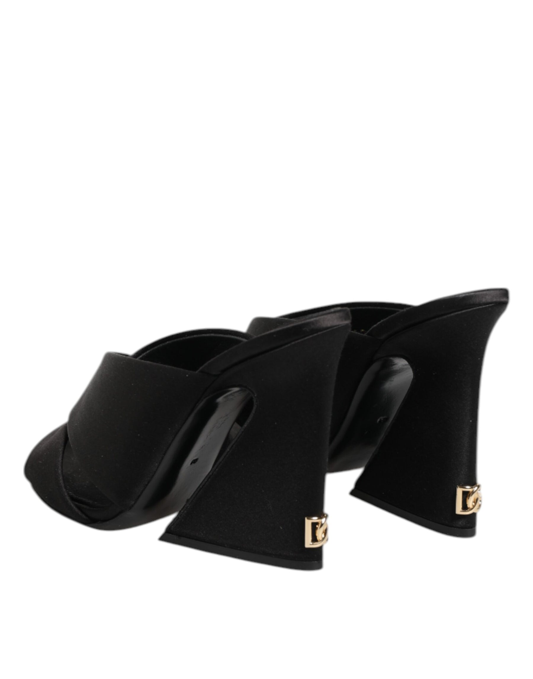 Dolce & Gabbana Black Keira Baroque High Heel Sandals Shoes | Regal Royce