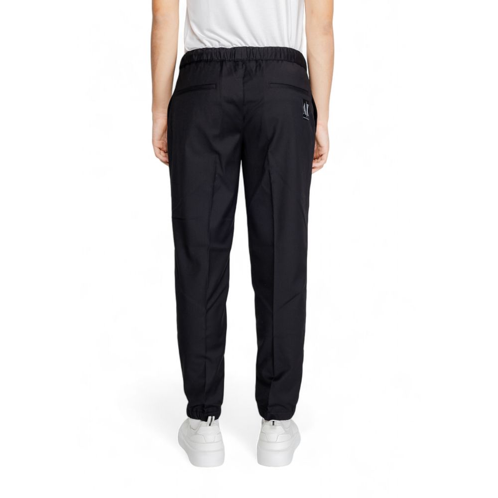 Armani Exchange Black Polyester Athletic Pants | Regal Royce