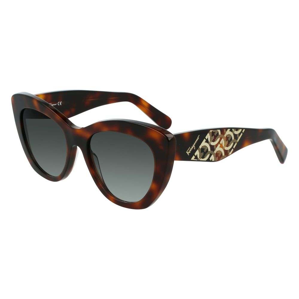 Salvatore Ferragamo Brown Acetate Sunglasses | Regal Royce