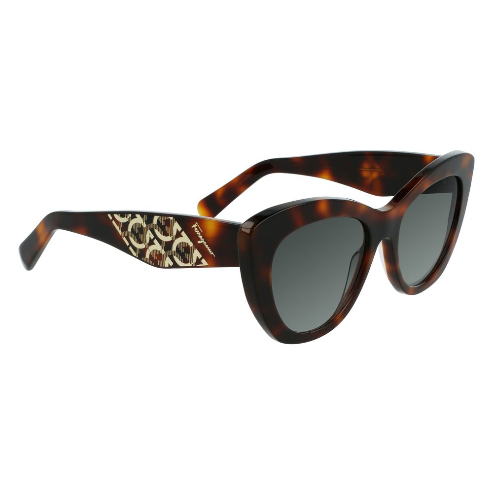 Salvatore Ferragamo Brown Acetate Sunglasses | Regal Royce