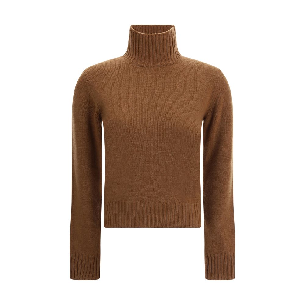 Ami Paris Brown Cashmere Cashmere Sweater | Regal Royce