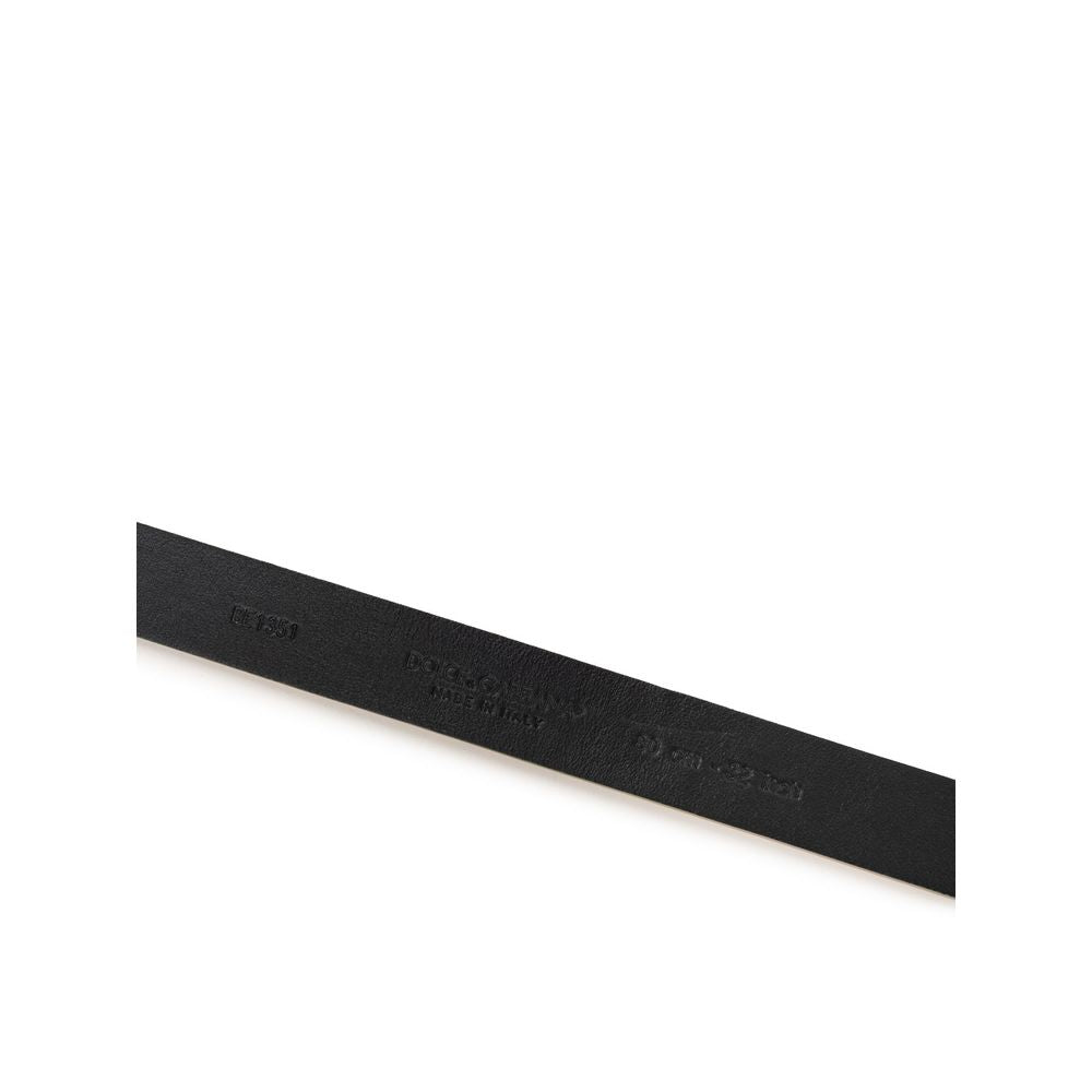 Dolce & Gabbana Gold Leather Regular Belt | Regal Royce