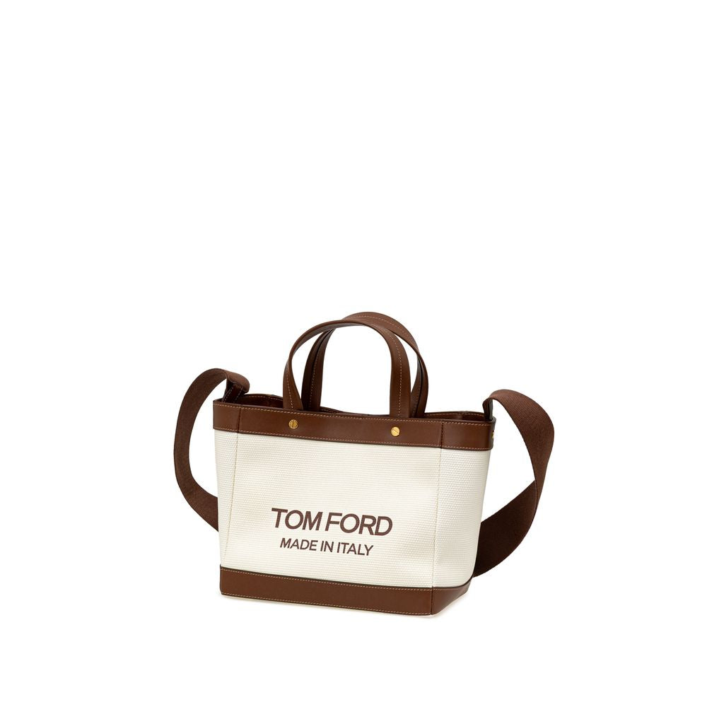 Tom Ford Beige Cotton Tote Bag | Regal Royce